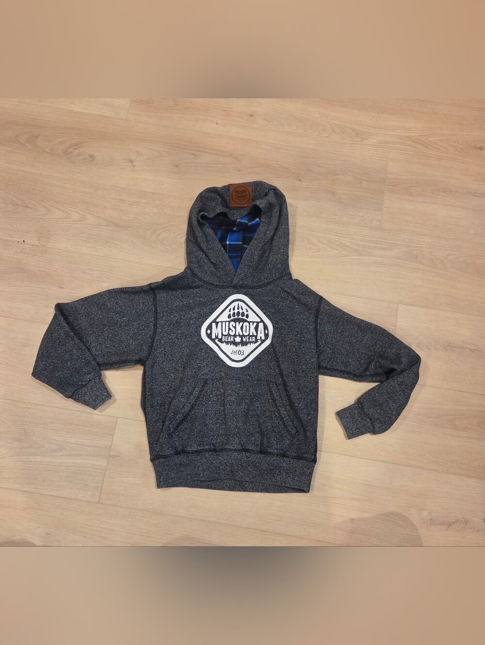 MUSKOKA BEAR WEAR | Authentic Heathered Grey Hoodie